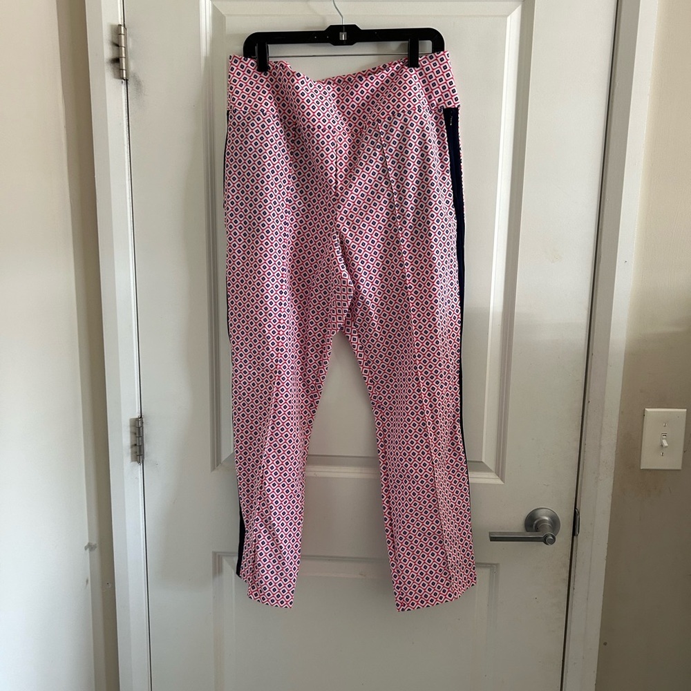 Kinona Red and Purple Geometric Print Top